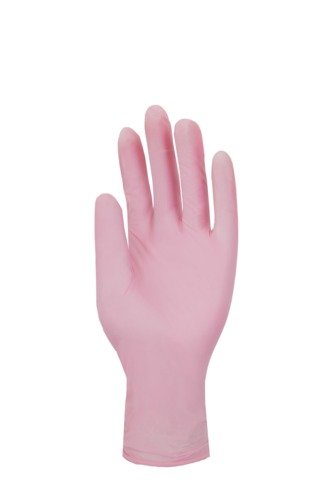 Pink 3G - Gant d'examen stretch vinyle Rose